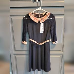 Burdully Brit Small Dress NWT⚜️🖤⚜️🤎